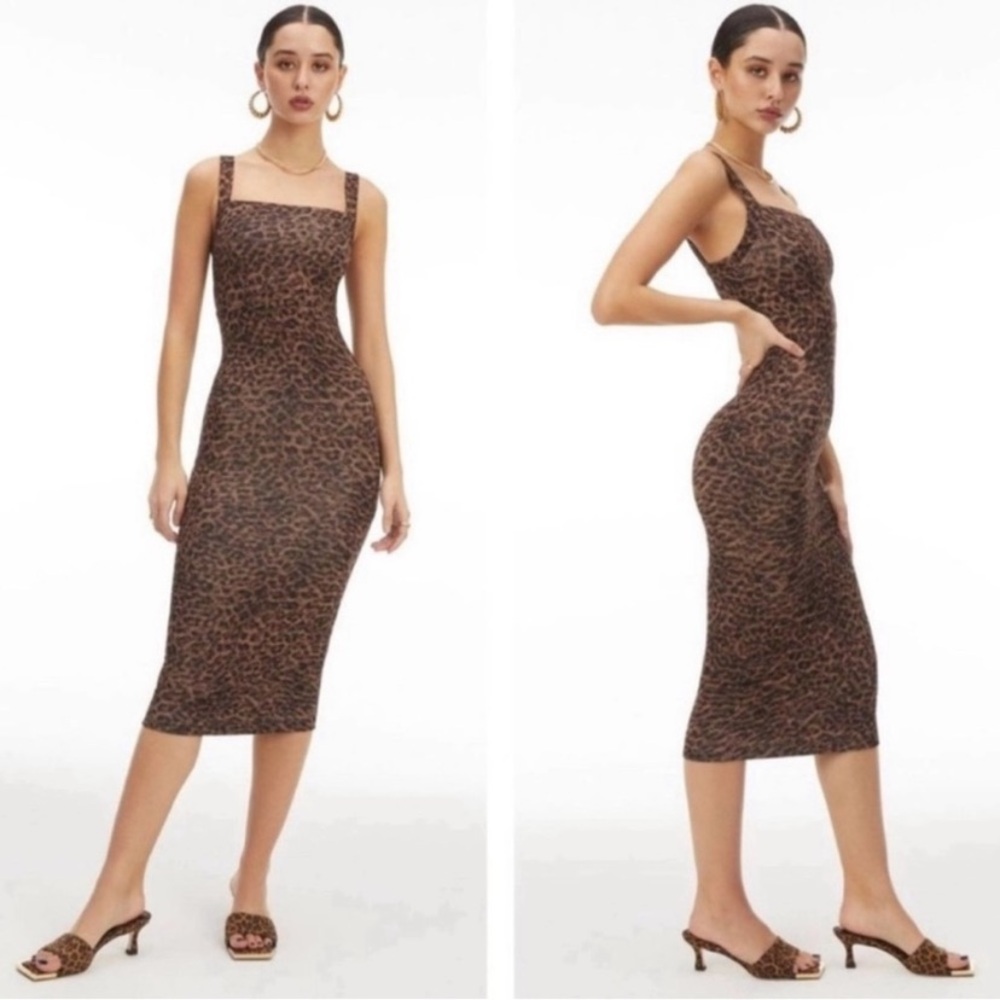 Body con cheetah print dress